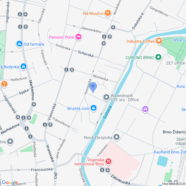 Naplánovat trasu do školy Obrázek mapy, kde se nachází škola